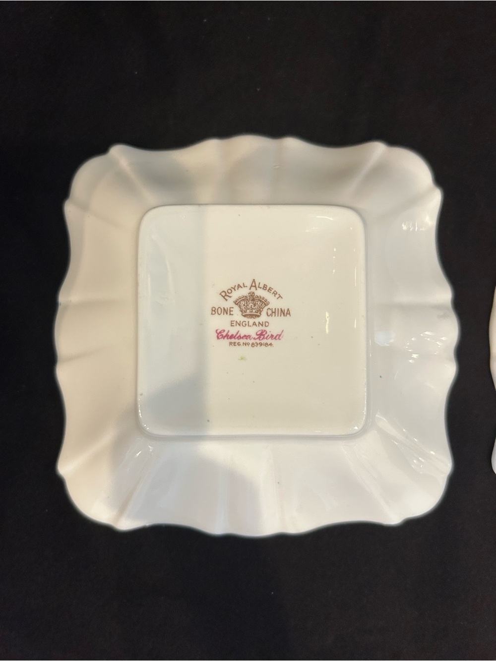 Set of Two Vintage Decorative Floral and Bird “Bon Bon” Dishes  Royal Albert - Picture 4 of 4